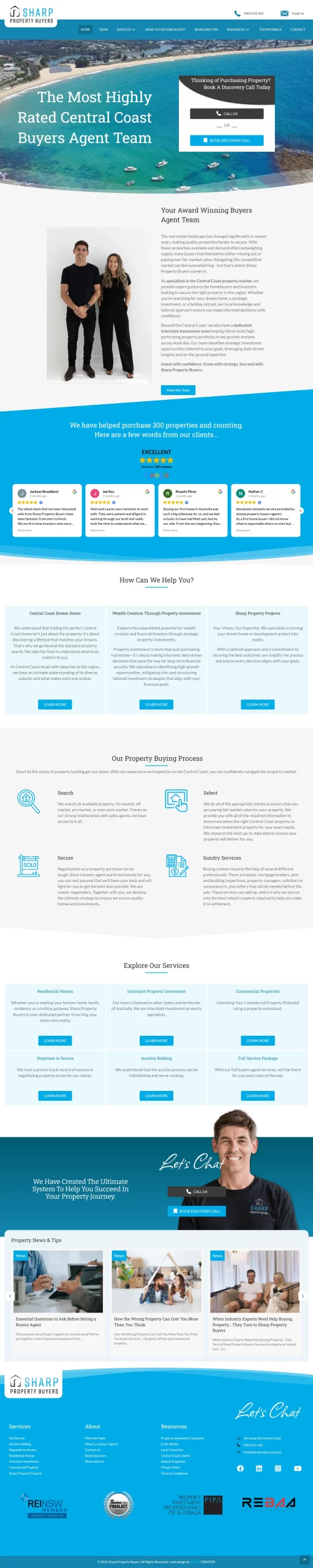 Sharp Property website design