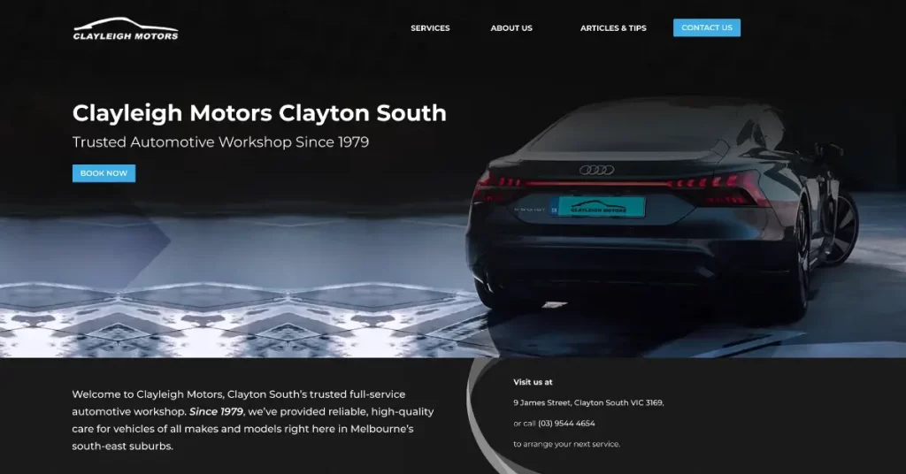 Clayleigh website design