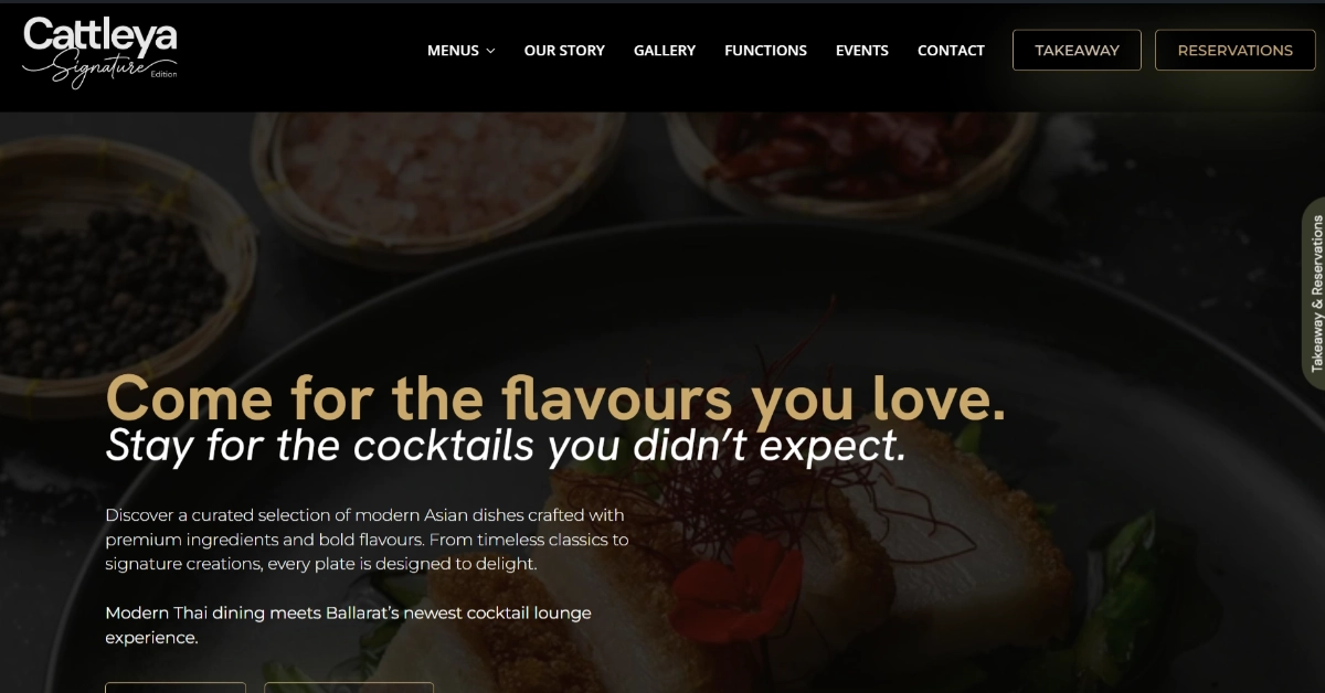 Cattleya Signature Ballarat Web Design