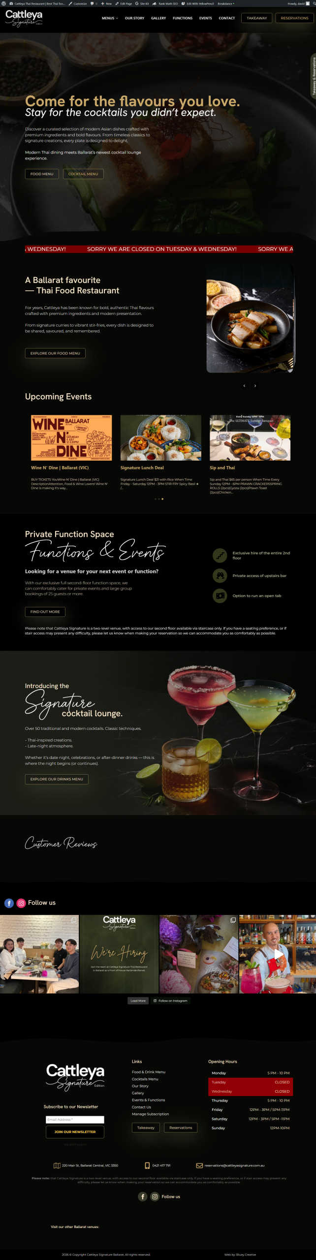 Cattleya Signature Ballarat Web Design