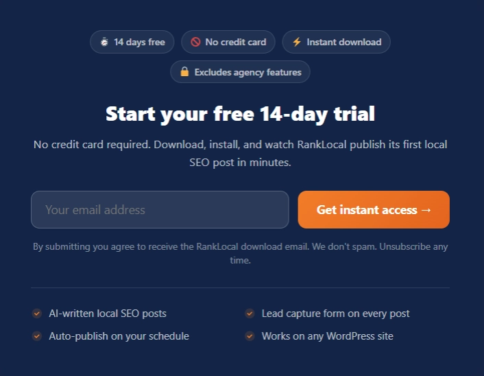 Agency Suite 14 Day Trial